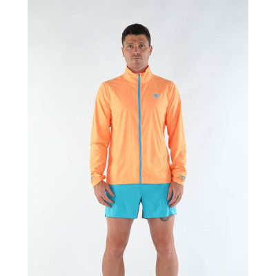 PIMIENTO NEGRO CORTAVIENTOS NARANJA UNISEX VISTA FRONTAL,ARISTARUN