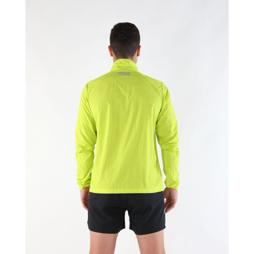 PIMIENTO NEGRO CORTAVIENTOS AMARILLO UNISEX VISTA TRASERA,ARISTARUN