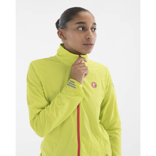 PIMIENTO NEGRO CORTAVIENTOS AMARILLO UNISEX VISTA FRONTAL MUJER,ARISTARUN