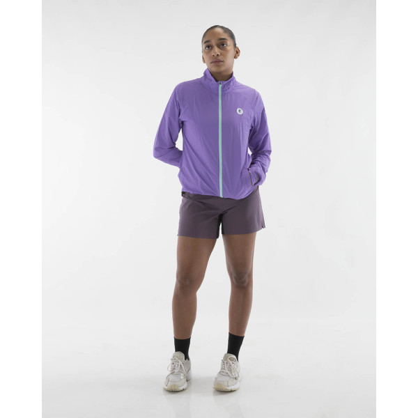 PIMIENTO NEGRO CORTAVIENTOS MORADO UNISEX VISTA FRONTAL MUJER,ARISTARUN