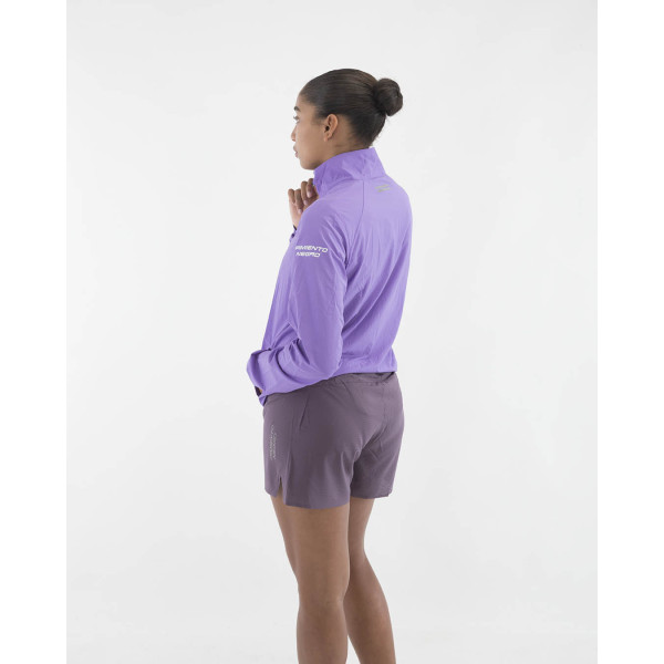 PIMIENTO NEGRO CORTAVIENTOS MORADO UNISEX VISTA FRONTAL TRASERA,ARISTARUN