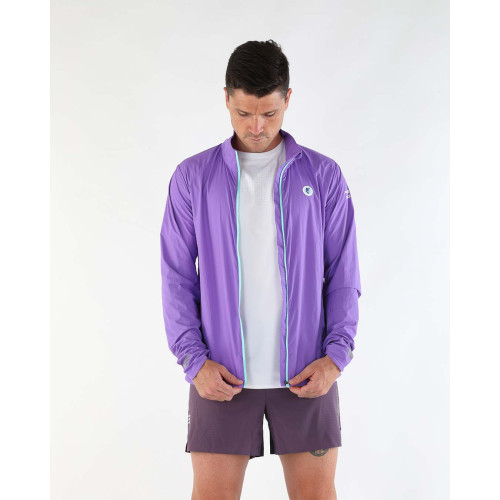 PIMIENTO NEGRO CORTAVIENTOS MORADO UNISEX VISTA FRONTAL,ARISTARUN
