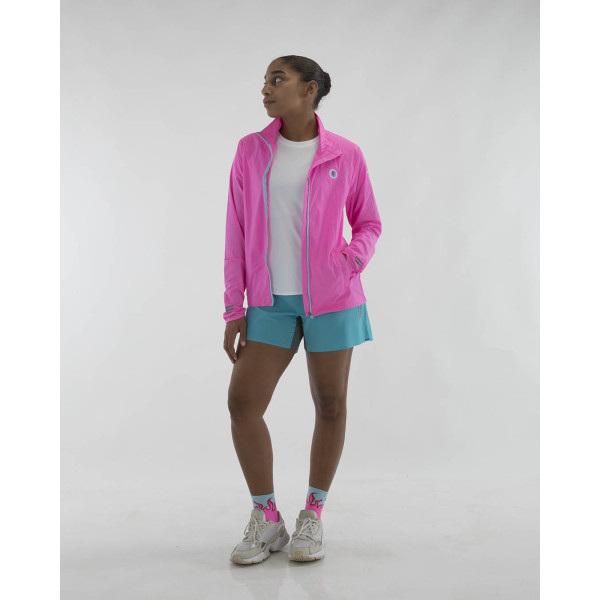 PIMIENTO NEGRO CORTAVIENTOS ROSA UNISEX VISTA DELANTERA MUJER,ARISTARUN