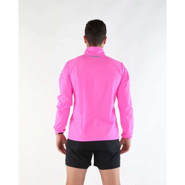 PIMIENTO NEGRO CORTAVIENTOS ROSA UNISEX VISTA TRASERA,ARISTARUN