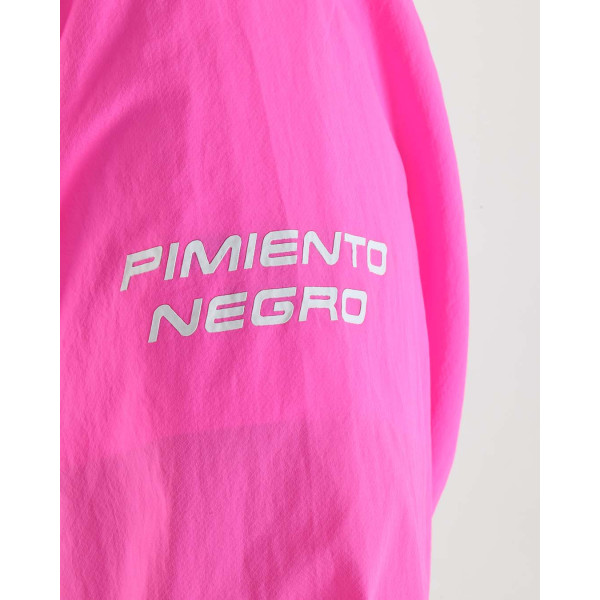 PIMIENTO NEGRO CORTAVIENTOS ROSA UNISEX VISTA LOGO,ARISTARUN