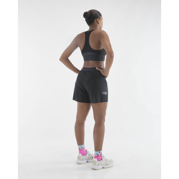 PIMIENTO NEGRO PANTALONES RUNNING NEGRO UNISEX VISTA TRASERA MUJER,ARISTARUN