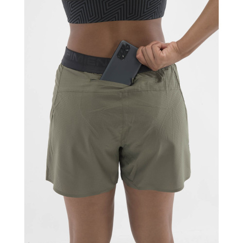 PIMIENTO NEGRO PANTALONES RUNNING VERDE UNISEX VISTA TRASERA MUJER,ARISTARUN