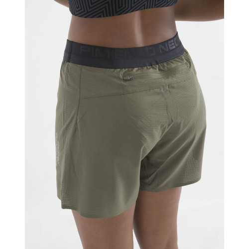 PIMIENTO NEGRO PANTALONES RUNNING VERDE UNISEX VISTA ANTERIOR MUJER,ARISTARUN