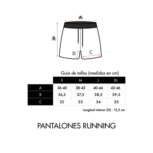 GUÍA DE TALLAS PANTALONES PIMIENTO NEGRO