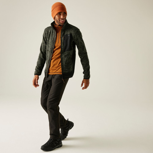 REGATTA BASLINN VERDE OSCURO FORRO POLAR HOMBRE VISTA COMPLETA,ARISTARUN