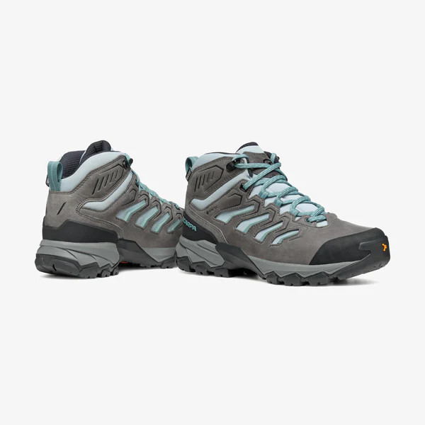 SCARPA MORAINE MID GTX BOTAS TREKKING MUJER VISTA PAREJA,ARISTARUN