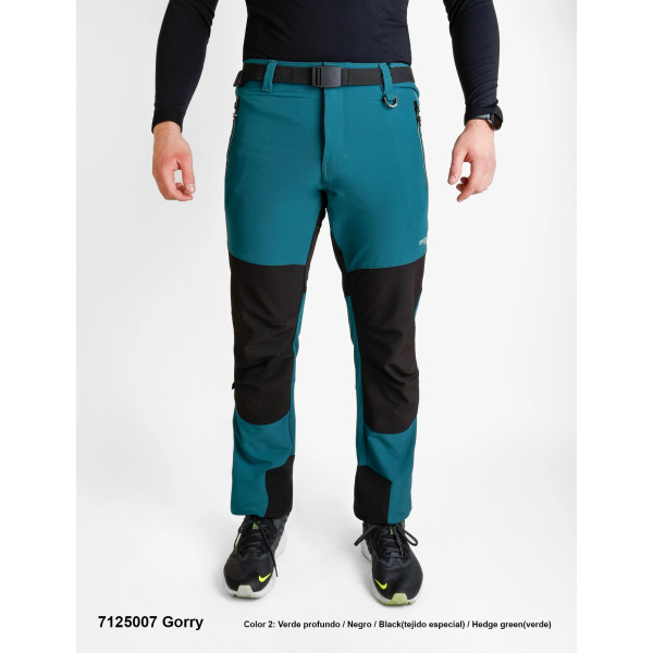 SPHERE PRO GORRY VERDE AGUA PANTALON TREKKING HOMBRE DELANTE, ARISTARUN