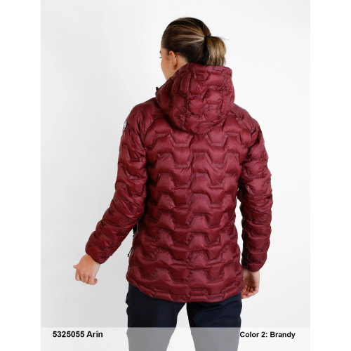 SPHERE PRO ARIN BRANDY CHAQUETA RELLENEO MUJER TRASERA, ARISTARUN