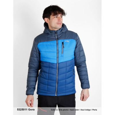 SPHERE PRO GORA AZUL CHAQUETA RELLENEO HOMBRE DELANTERA, ARISTARUN