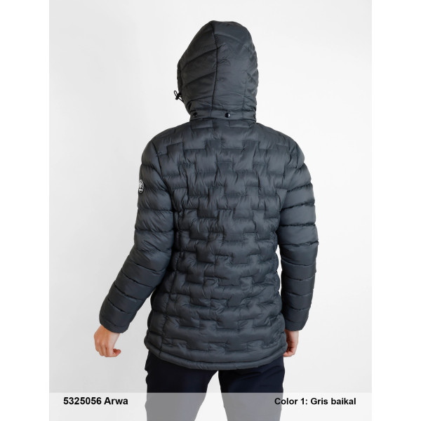 SPHERE PRO ARWA GRIS CHAQUETA RELLENEO MUJER TRASERA, ARISTARUN