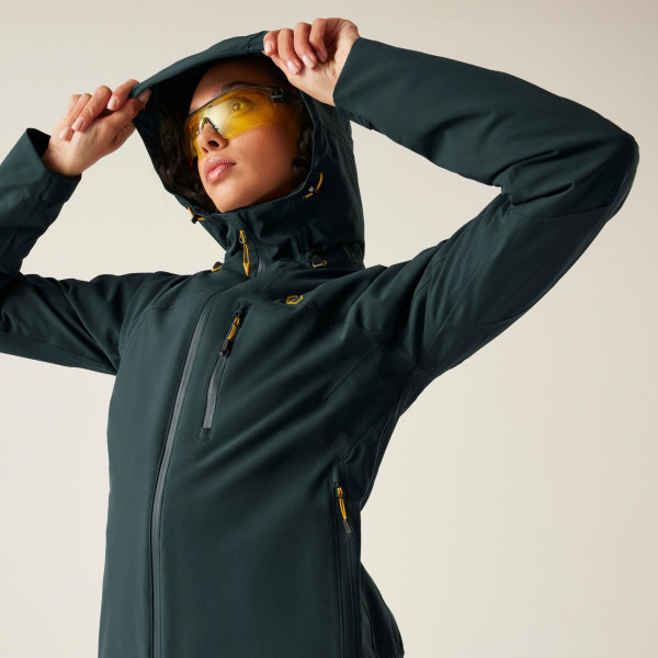 REGATTA TORREK II MUJER CHAQUETA IMERMEABLE MOSELO GORRO