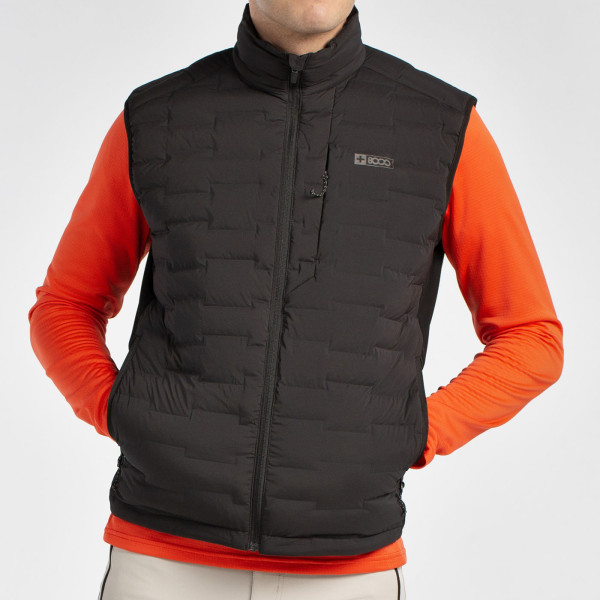 +8000 WITE NEGRO CHALECO ACOLCHADO HOMBRE VISTA PORTADA,ARISTARUN