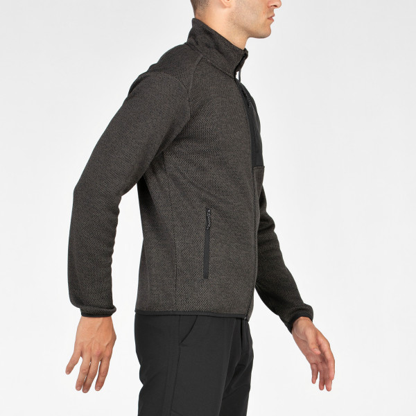 +8000 RAYI NEGRO GRIS FORRO POLAR HOMBRE VISTA LATERAL,ARISTARUN