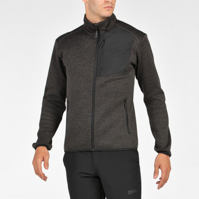 +8000 RAYI NEGRO GRIS FORRO POLAR HOMBRE VISTA FRONTAL,ARISTARUN