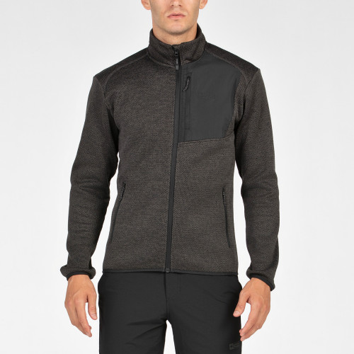 +8000 RAYI NEGRO GRIS FORRO POLAR HOMBRE VISTA DELANTERA,ARISTARUN