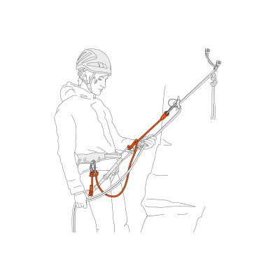 PETZL DUAL CONNECT ADJUST AZUL ELEMENTO DE AMARRE VISTA COMPLETA,ARISTARUN 2