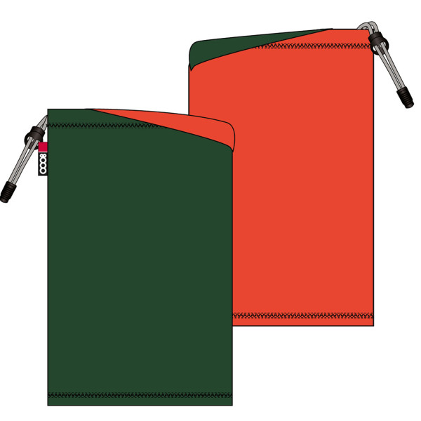 +8000 BUFANDA TUBULAR REVERSIBLE VERDE NARANJA, ARISTARUN