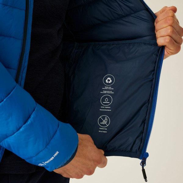 REGATTA MARIZION CHAQUETA ACOLCHADA HOMBRE AZUL DETALLE INTERIOR, ARISTARUN