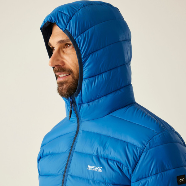 REGATTA MARIZION CHAQUETA ACOLCHADA HOMBRE AZUL MODELO GORRO, ARISTARUN