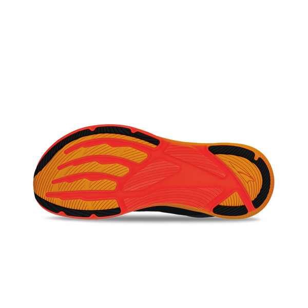 ALTRA EXPERIENCE FLOW 2 NEGRO ROJO ZAPATILLAS RUNNING HOMBRE VISTA SUELA,ARISTARUN