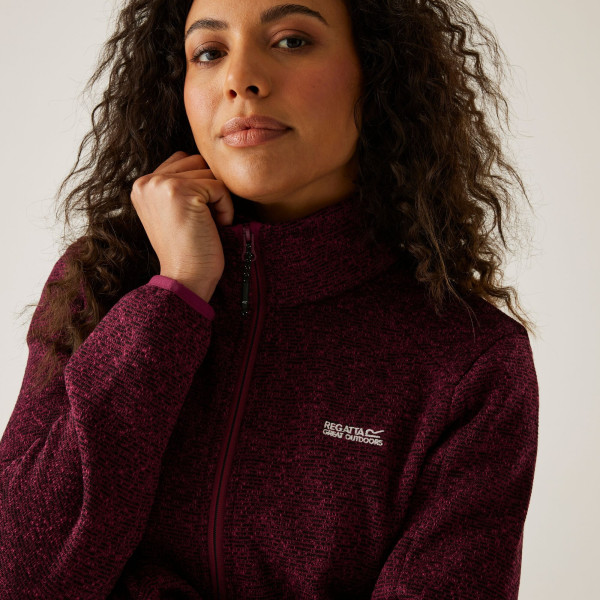 REGATTA NEWHILL ROJO POLAR MUJER MODELO FRENTE, ARISTARUN