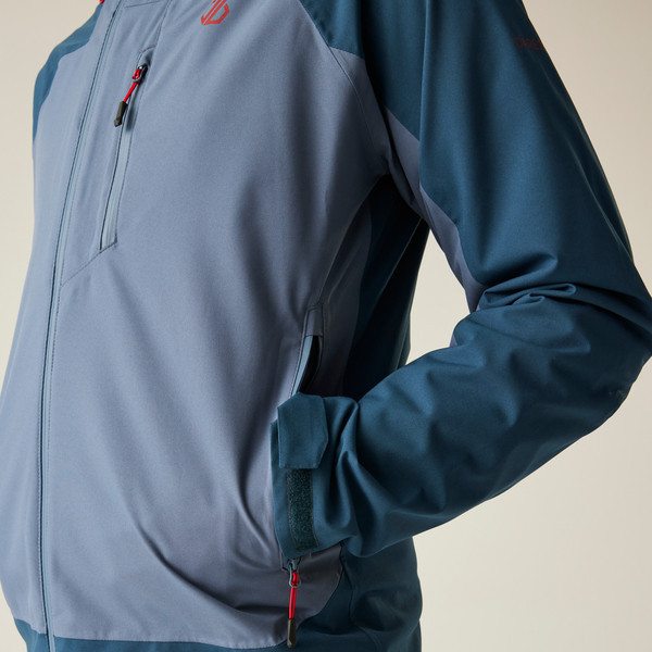 DARE2B TORREK II AZUL CHAQUETA IMPERMEABLE HOMBRE DETALLE, ARISTARUN