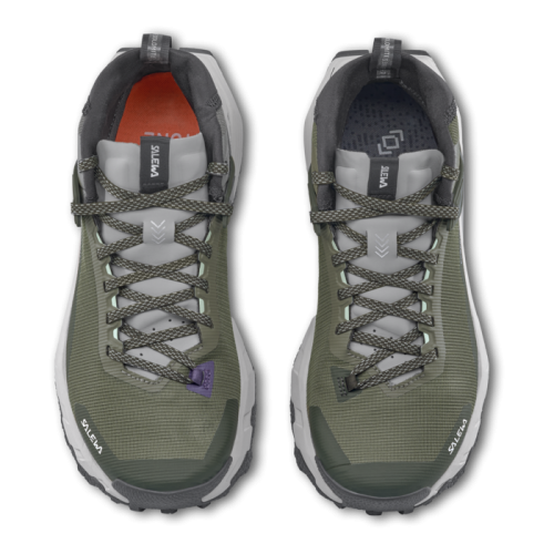 SALEWA PEDROC MID POWERTEX VERDE BOTAS TREKKING MUJER VISTA SUPERIOR,ARISTARUN