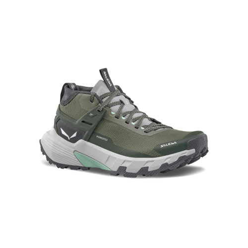 SALEWA PEDROC MID POWERTEX VERDE BOTAS TREKKING MUJER VISTA PORTADA,ARISTARUN