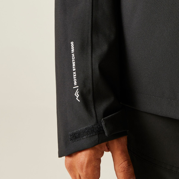 REGATTA BIRCHDALE CHAQUETA IMPERMEABLE NEGRA HOMBRE