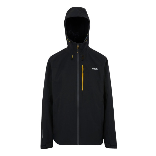 REGATTA BIRCHDALE CHAQUETA IMPERMEABLE NEGRA HOMBRE