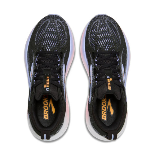 BROOKS GLYCERIN NEGRO ROSA 22 ZAPATILLA ASFALTO MUJER VISTA SUPERIOR,ARISTARUN