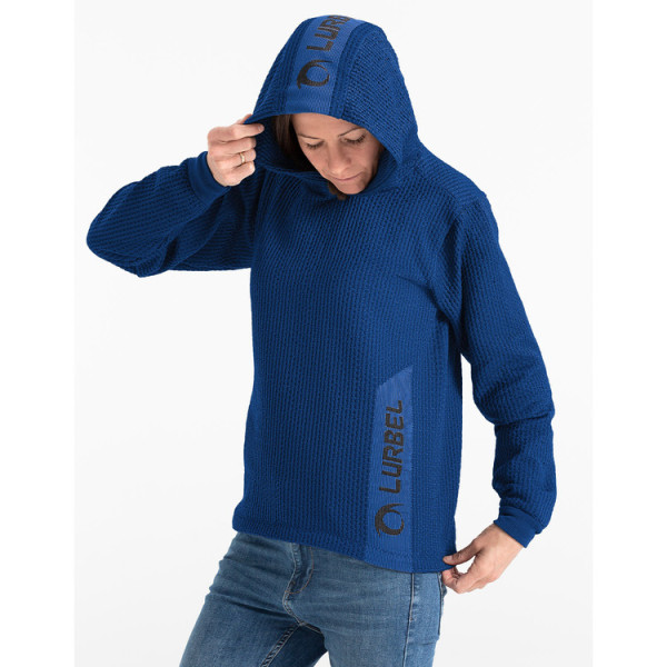 LURBEL WAVE HOODIE AZUL OSCURO SUDADERA TÉCNICA UNISEX VISTA COMPLETA,ARISTARUN