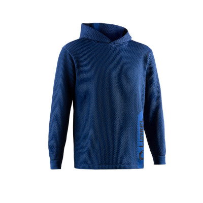 LURBEL WAVE HOODIE AZUL OSCURO SUDADERA TÉCNICA UNISEX VISTA FRONTAL,ARISTARUN