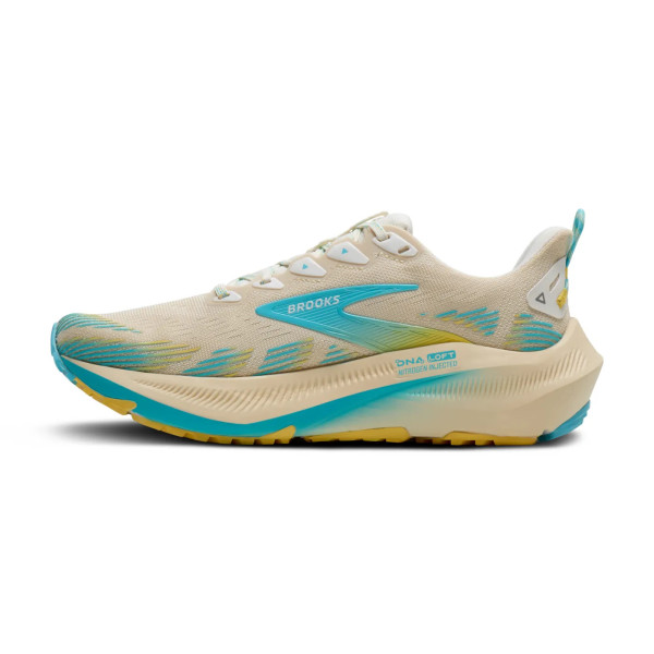 BROOKS GHOST TRAIL BLANCO ROTO AZUL  ZAPATILLAS MIXTAS MUJER VISTA INTERIOR,ARISTARUN