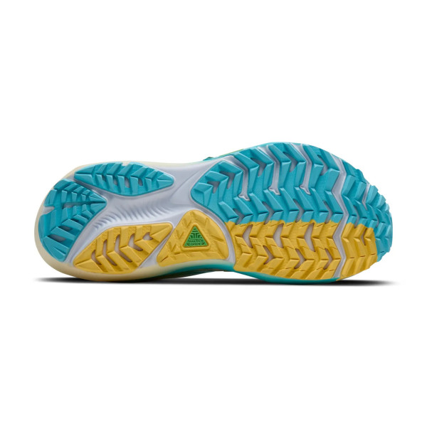 BROOKS GHOST TRAIL BLANCO ROTO AZUL  ZAPATILLAS MIXTAS MUJER VISTA SUELA,ARISTARUN