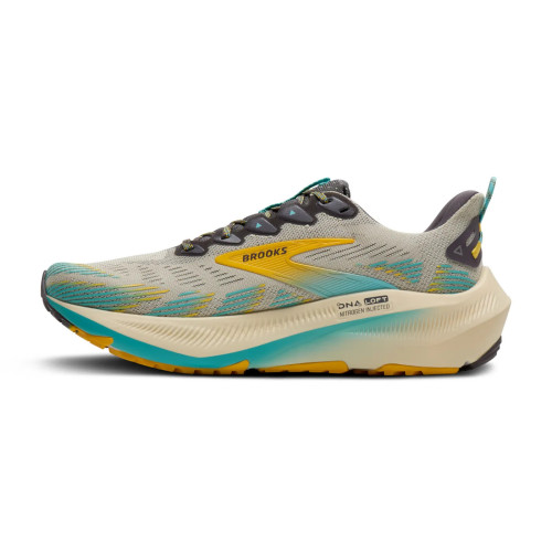 BROOKS GHOST TRAIL BLANCO ROTO AZUL  ZAPATILLAS MIXTAS HOMBRE VISTA INTERIOR,ARISTARUN