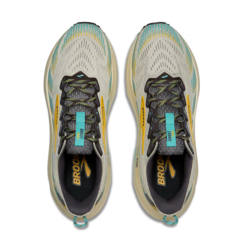 BROOKS GHOST TRAIL BLANCO ROTO AZUL  ZAPATILLAS MIXTAS HOMBRE VISTA SUPERIOR,ARISTARUN