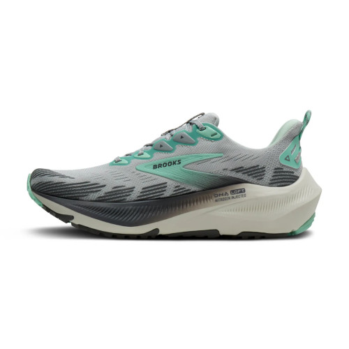 BROOKS GHOST TRAIL GRIS VERDE AZUL ZAPATILLAS MIXTAS MUJER VISTA INTERIOR,ARISTARUN