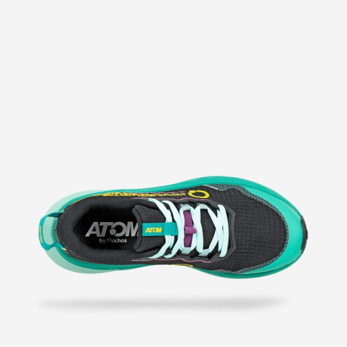 ATOM TERRA MAX NEGRO AZUL ZAPATILLAS TRAIL MUJER VISTA SUPERIOR,ARISTARUN