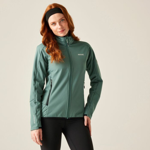 REGATTA MOUTDALE VERDE CHAQUETA SHOFSHELL TREKKING MUJER4, ARISTARUN