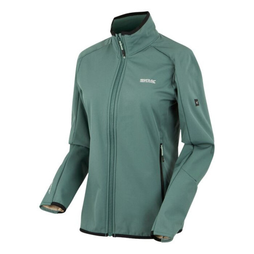 REGATTA MOUTDALE VERDE CHAQUETA SHOFSHELL TREKKING MUJER3, ARISTARUN