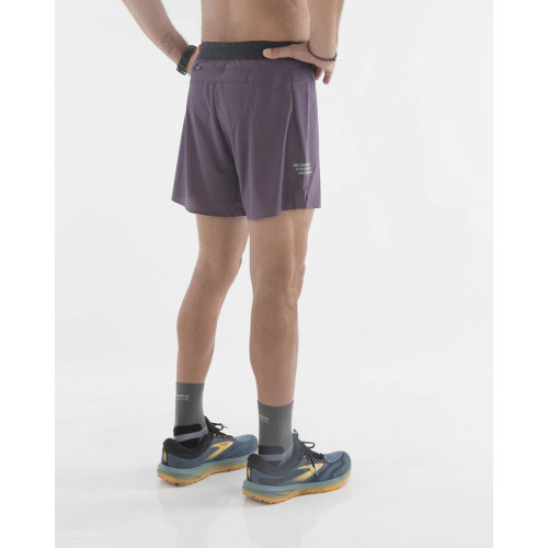 PIMIENTO NEGRO PANTALONES RUNNING VINO UNISEX VISTA TRASERA,ARISTARUN