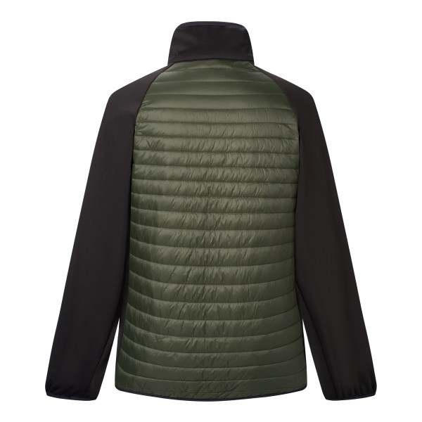 REGATTA CLUMBER VERDE NEGRO CHAQUETA HÍBRIDA HOMBRE VISTA ANTERIOR,ARISTARUN
