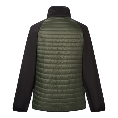 REGATTA CLUMBER VERDE NEGRO CHAQUETA HÍBRIDA HOMBRE VISTA ANTERIOR,ARISTARUN