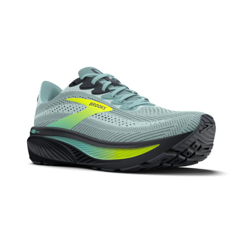 BROOKS GHOST 17 VERDE GRIS ZAPATILLA RUNNING HOMBRE VISTA EXTERIOR,ARISTARUN